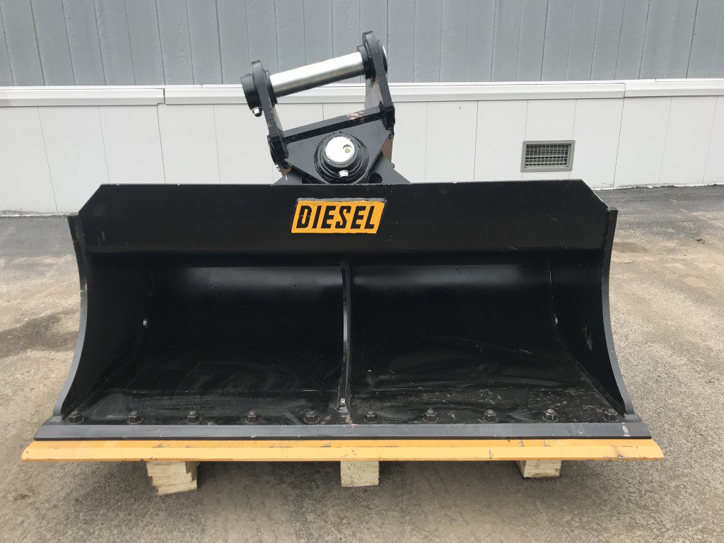 60'' Tilt Ditch Bucket BOCE for 140CL Excavator with 65mm pins - Image 3
