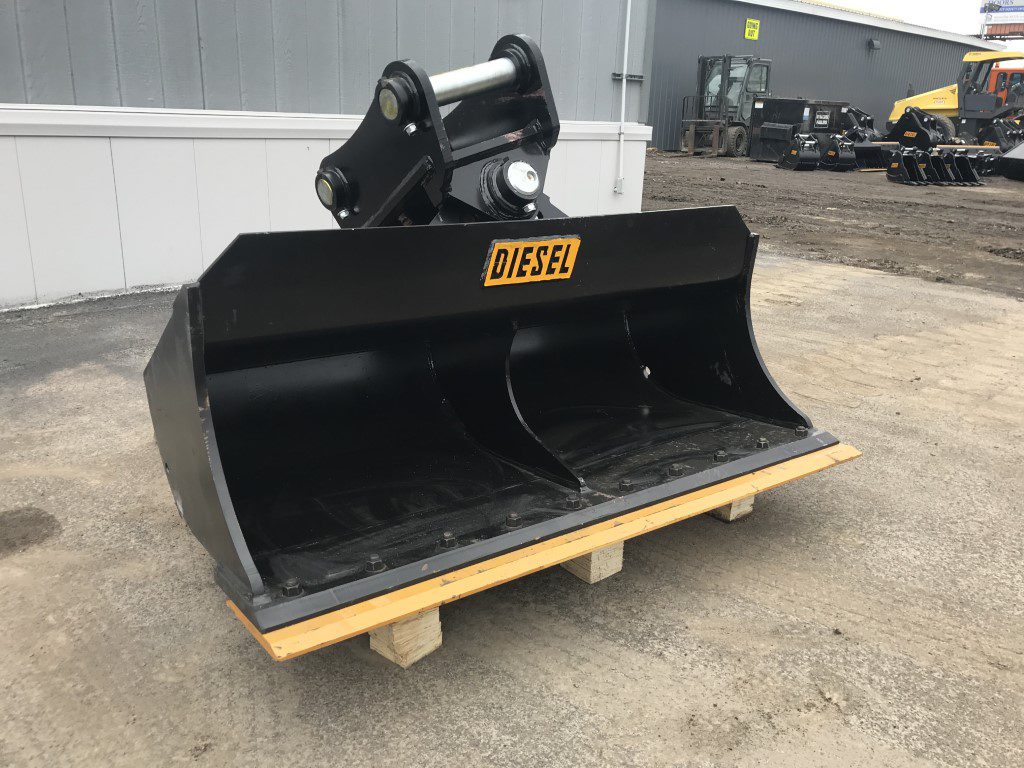 60'' Tilt Ditch Bucket BOCE for 140CL Excavator with 65mm pins - Image 5