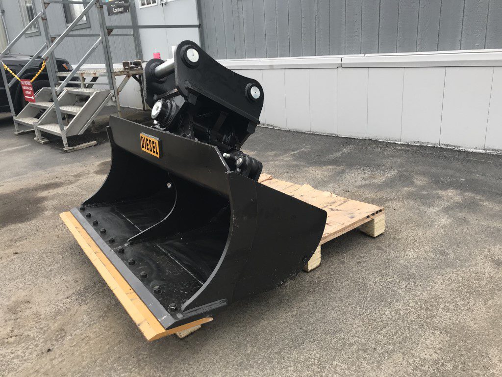 60'' Tilt Ditch Bucket BOCE for 140CL Excavator with 65mm pins - Image 6