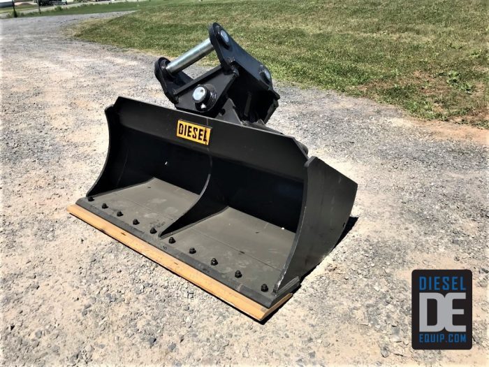 60'' Tilt Ditch Bucket BOCE for 170CL Excavator with 70mm pins