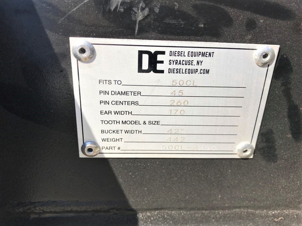 42'' HD Ditch Bucket BOCE for 50CL Excavator with 45mm pins - Image 9