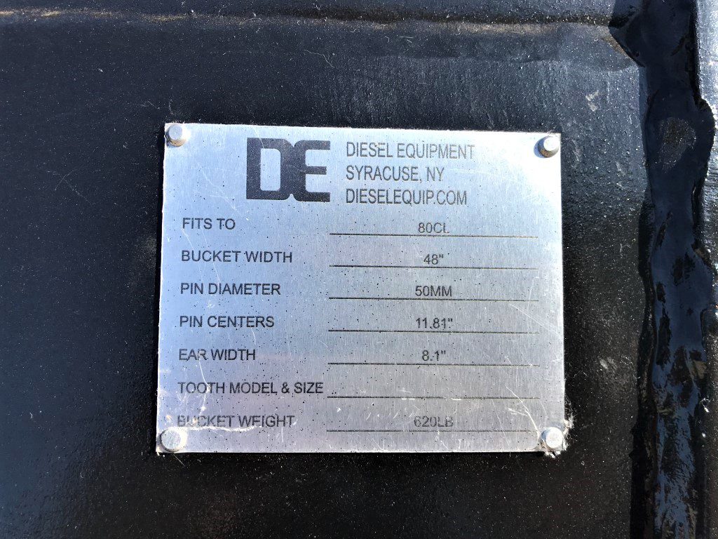 48" Screening Bucket BOCE for 80CL Excavator with 50mm pins - Image 10