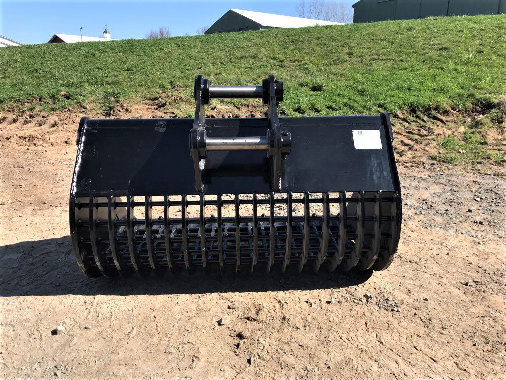 48" Screening Bucket BOCE for 80CL Excavator with 50mm pins - Image 5