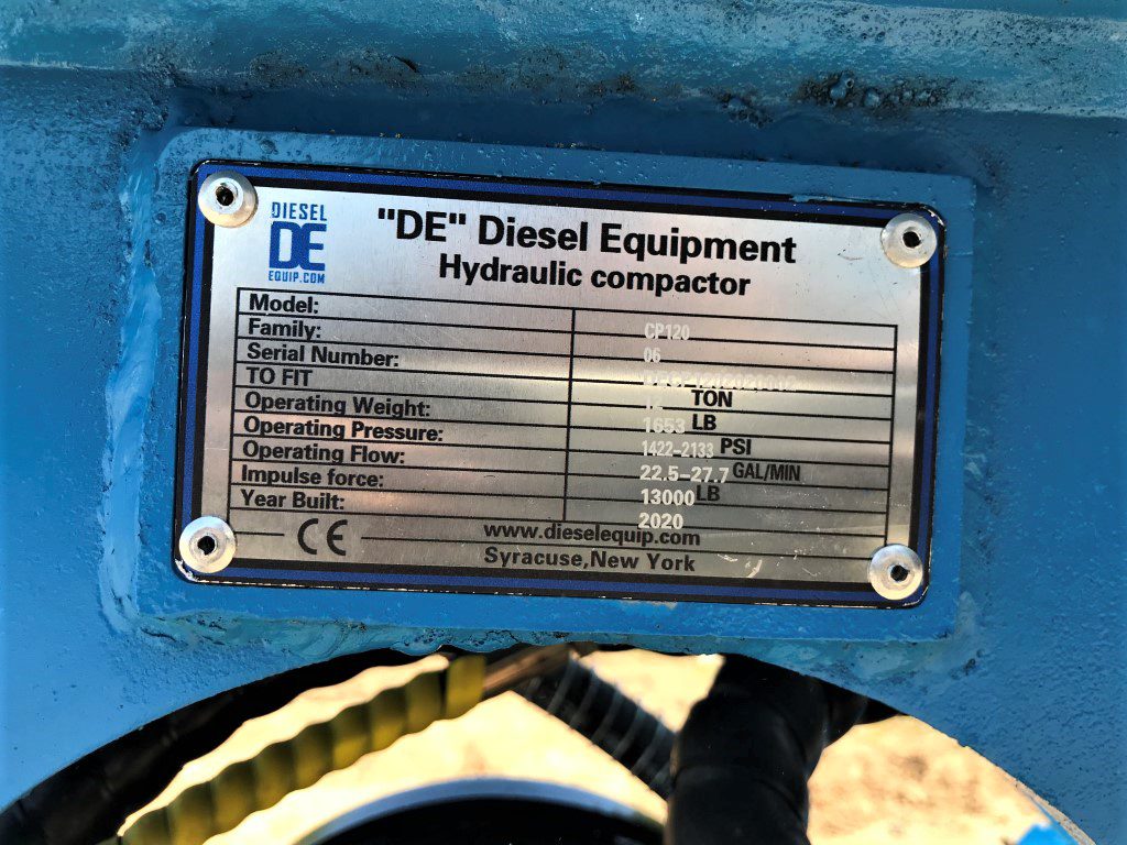 CP140 Plate Compactor for 140CL Excavator - Image 13