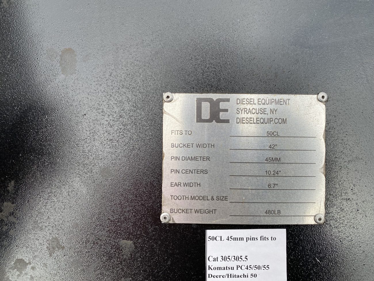 42'' Screening Bucket BOCE for 50CL Excavator with 45mm pins - Image 7