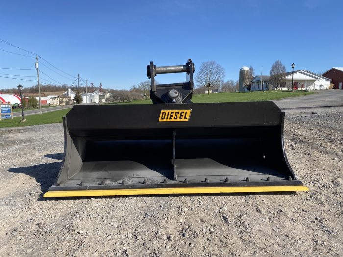 72" LP Hydraulic Tilt Ditch Bucket BOCE for 140CL Excavator with 65mm pins