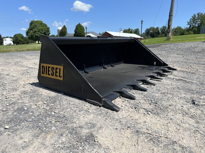 76" Heavy Duty Skid Steer Tooth Bucket