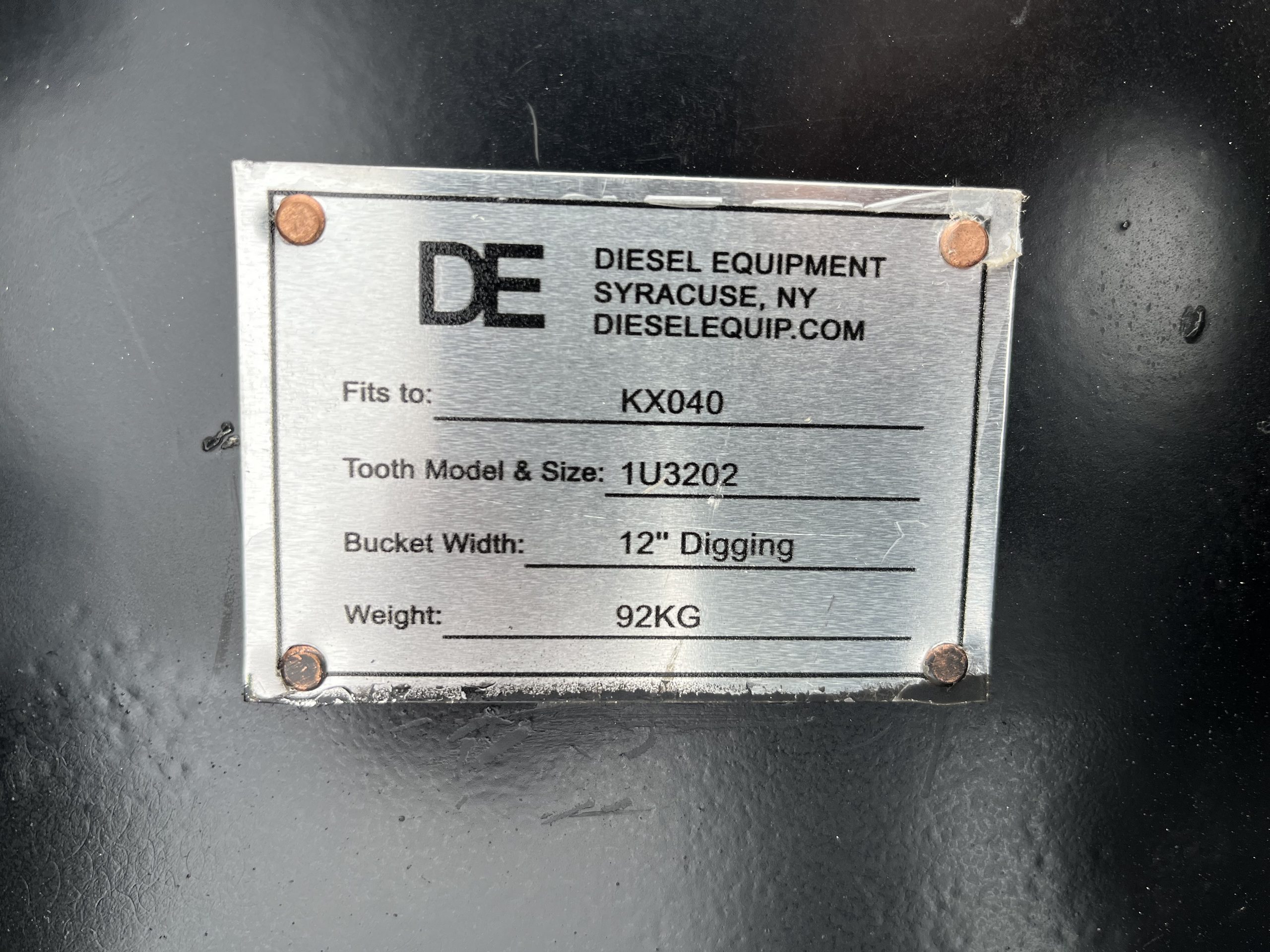 12" HD Tooth Bucket For Kubota K7870A Coupler - Image 9
