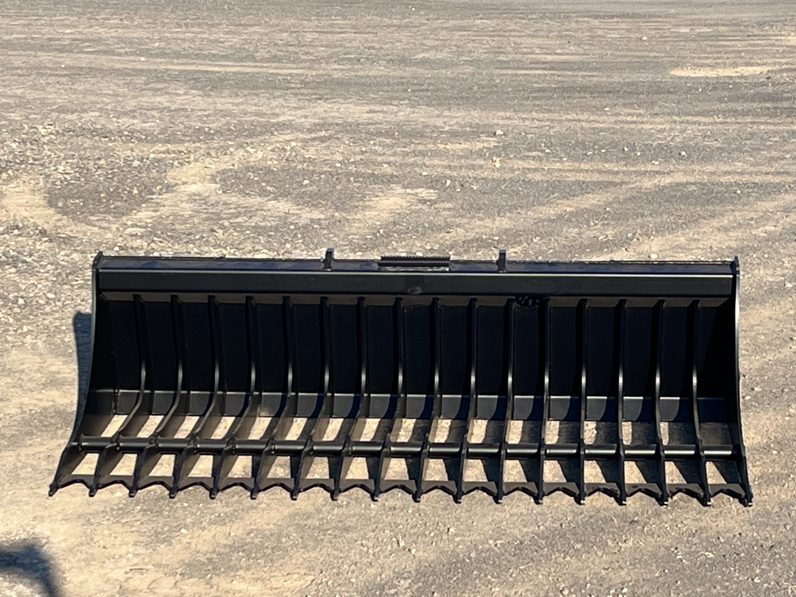 74" Heavy Duty Low Profile Skid Steer Screening Bucket - Image 7