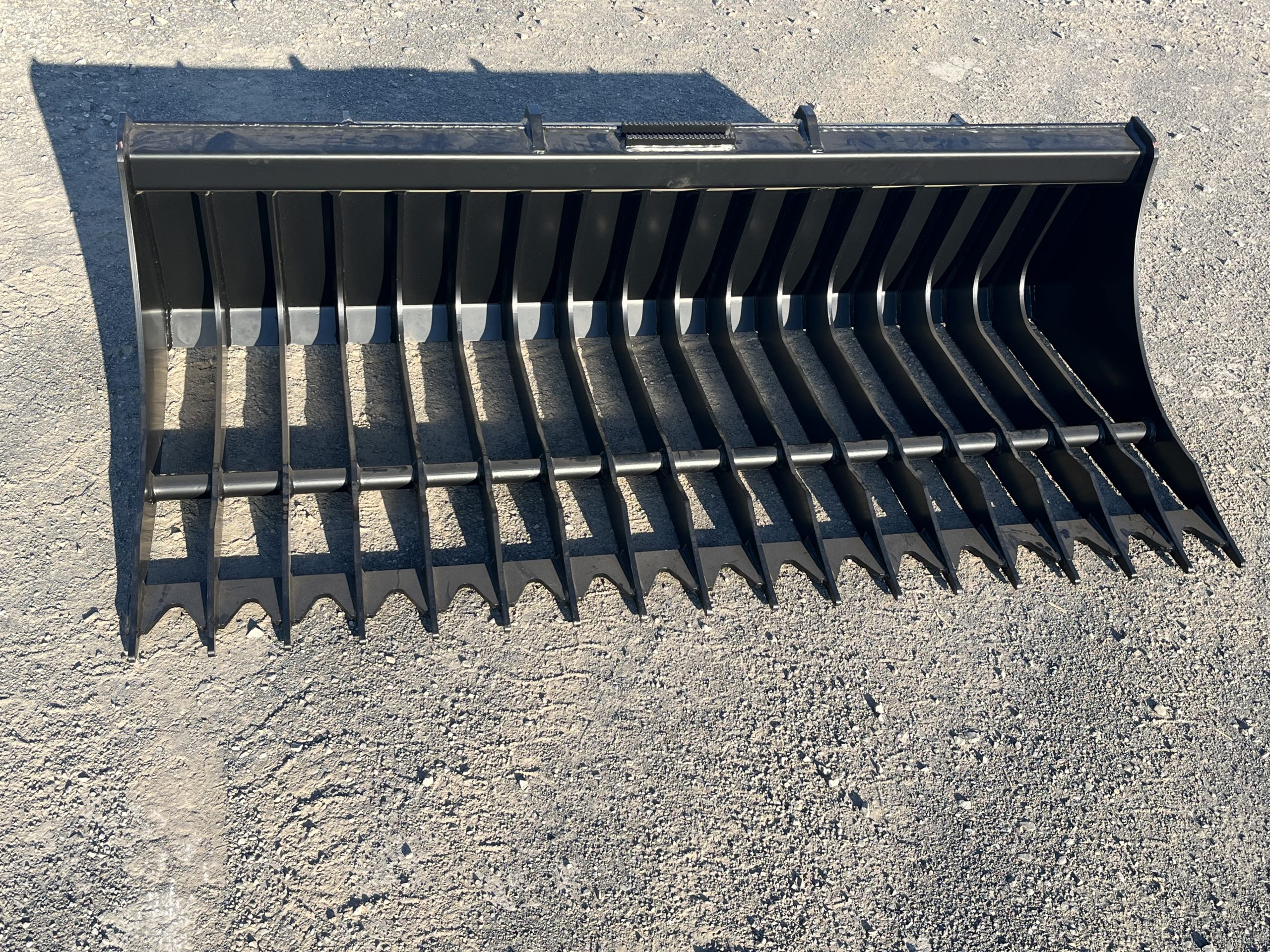 74" Heavy Duty Low Profile Skid Steer Screening Bucket - Image 8