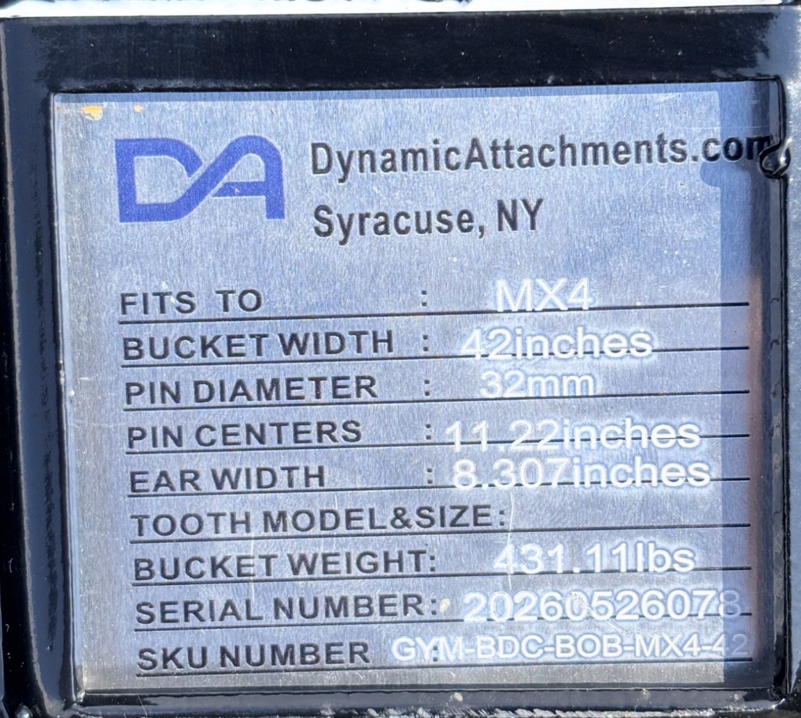 42" Ditch Bucket for Bobcat E45/E50 MX4 - Image 2