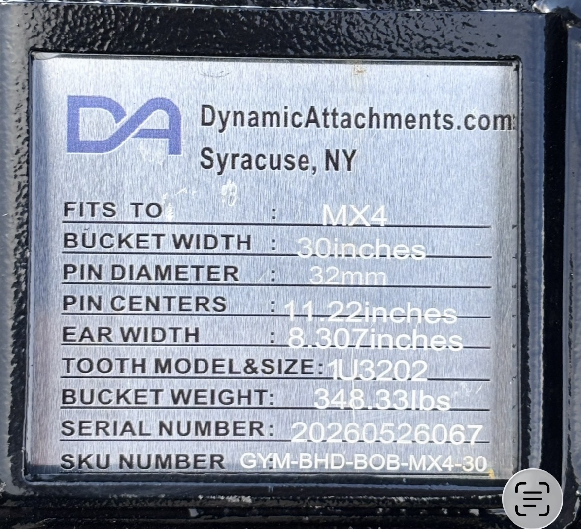 30" HD Tooth Bucket For Bobcat E45/E50 MX4 - Image 2